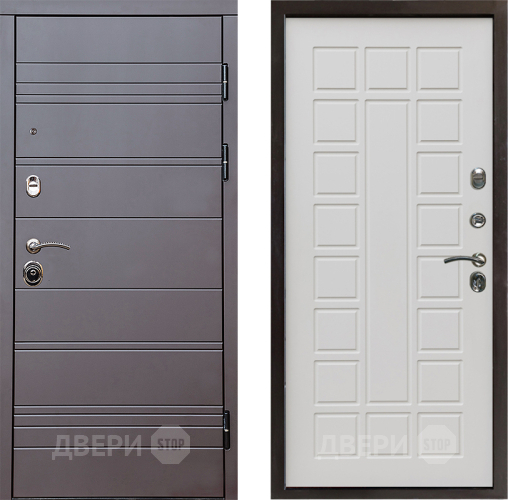 Входная металлическая Дверь Престиж Линия Браун Престиж Бежевый мат в Реутове