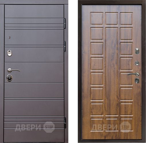 Входная металлическая Дверь Престиж Линия Браун Престиж Дуб в Реутове