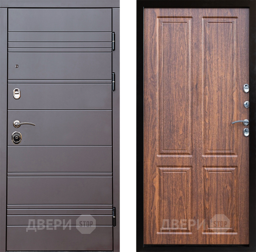Входная металлическая Дверь Престиж Линия Браун Премиум Орех светлый в Реутове