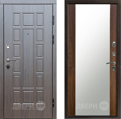 Входная металлическая Дверь Престиж Престиж Зеркало Дуб в Реутове