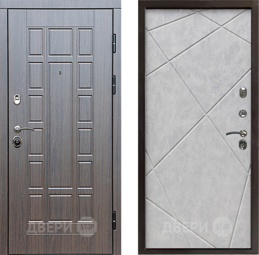 Входная металлическая Дверь Престиж Престиж Лучи Бетон светлый в Реутове