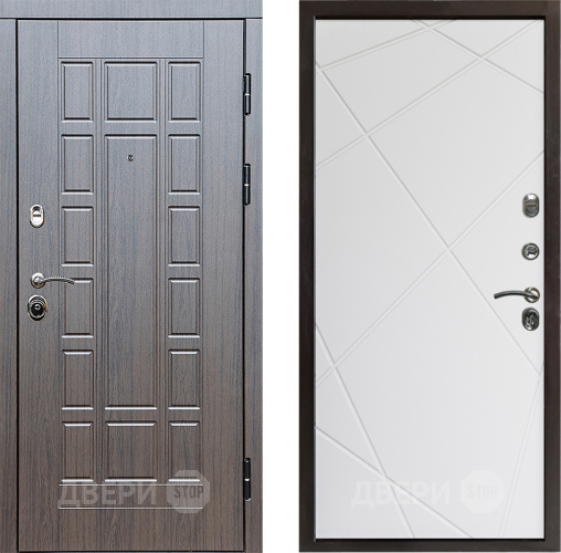 Входная металлическая Дверь Престиж Престиж Лучи Бетон белый в Реутове