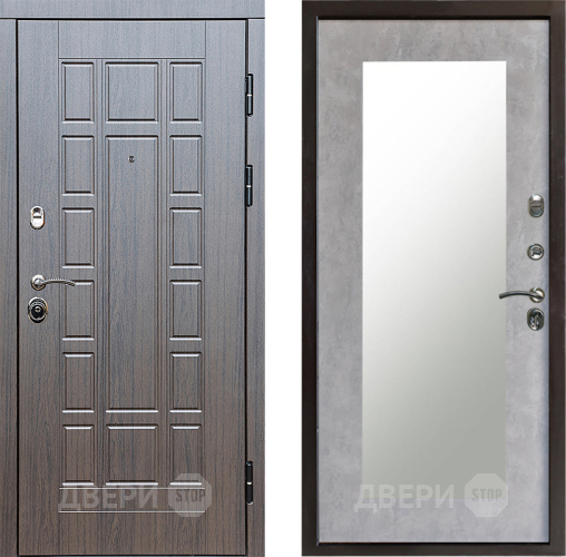 Дверь Престиж Престиж Зеркло Пастораль Бетон светлый в Реутове