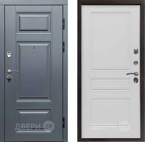 Входная металлическая Дверь Престиж Премиум Классика Белый матовый в Реутове