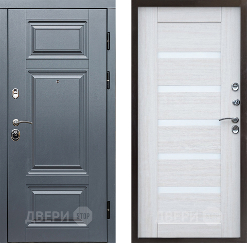 Входная металлическая Дверь Престиж Премиум Царга Лиственница белая в Реутове