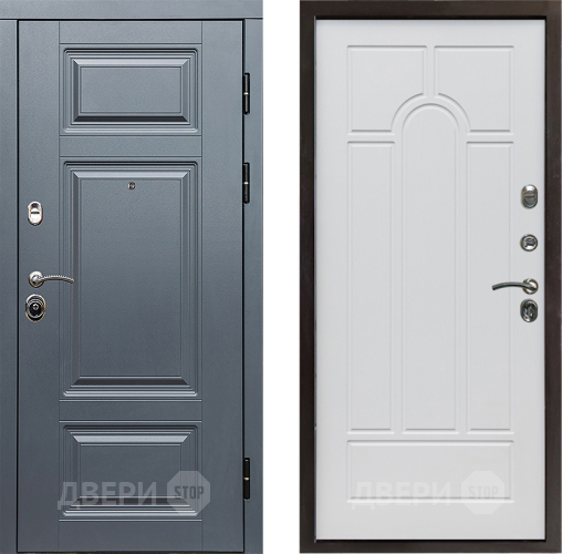 Входная металлическая Дверь Престиж Премиум Арка Белое дерево в Реутове