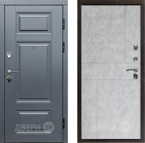 Входная металлическая Дверь Престиж Премиум Горизонт Бетон светлый в Реутове