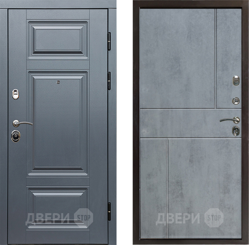 Входная металлическая Дверь Престиж Премиум Горизонт Бетон темный в Реутове