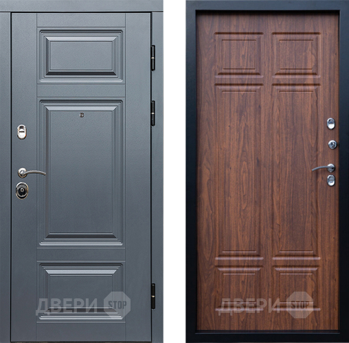 Входная металлическая Дверь Престиж Премиум Премиум Орех темный в Реутове