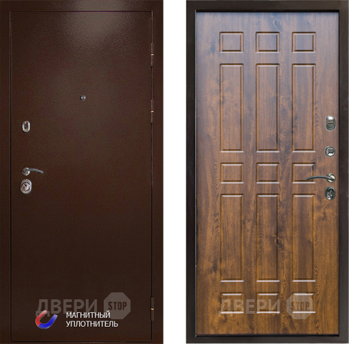 Входная металлическая Дверь Престиж Медь Спарта Дуб в Реутове