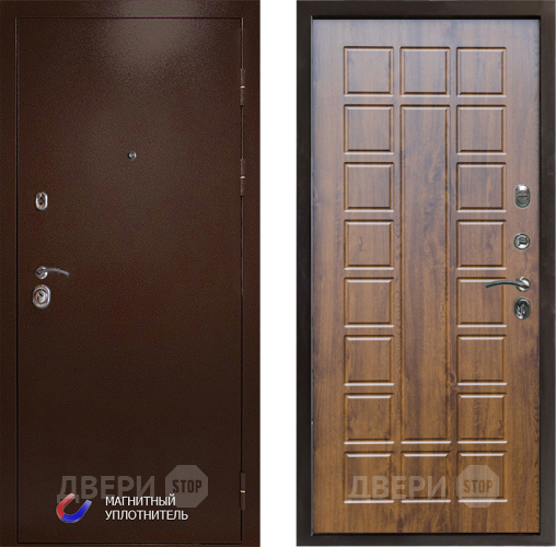 Входная металлическая Дверь Престиж Медь Престиж Дуб в Реутове