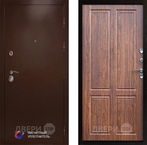 Входная металлическая Дверь Престиж Медь Премиум Орех светлый в Реутове