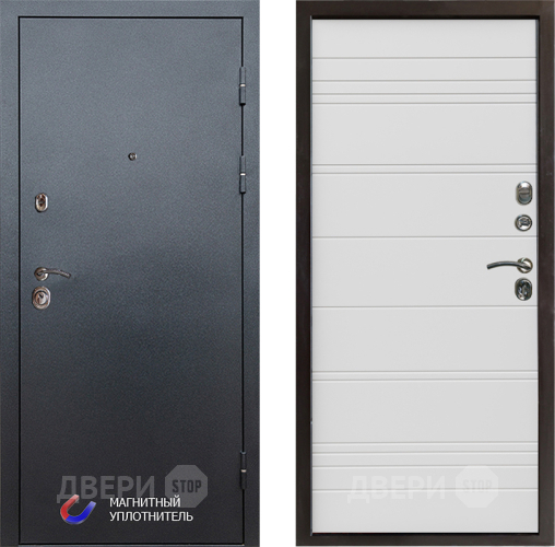 Дверь Престиж Графит Line Белый в Реутове