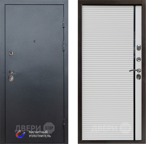 Входная металлическая Дверь Престиж Графит Porte Белый в Реутове