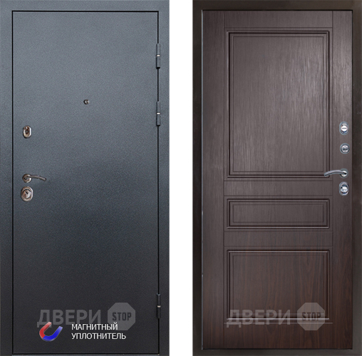 Входная металлическая Дверь Престиж Графит Классика Венге в Реутове