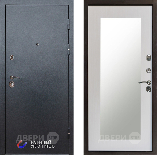 Дверь Престиж Графит Зеркло Пастораль Лиственница белая в Реутове