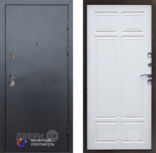 Входная металлическая Дверь Престиж Графит Премиум Лиственница белая в Реутове