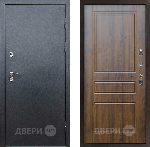 Входная металлическая Дверь Престиж TERMO с терморазрывом Снегирь Серебро Классика Дуб в Реутове