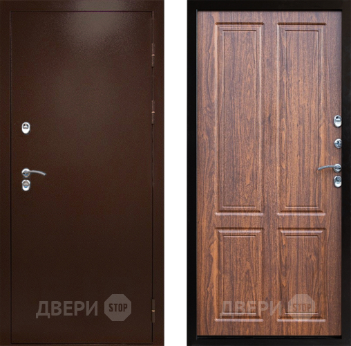 Дверь Престиж TERMO с терморазрывом Снегирь Медь Премиум Орех светлый в Реутове