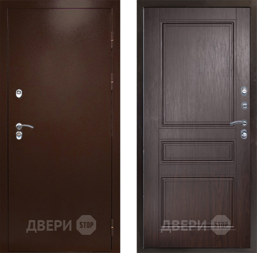 Входная металлическая Дверь Престиж TERMO с терморазрывом Снегирь Медь Классика Венге в Реутове