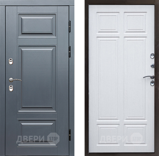 Входная металлическая Дверь Престиж TERMO с терморазрывом Премиум Грэй Премиум Лиственница белая в Реутове