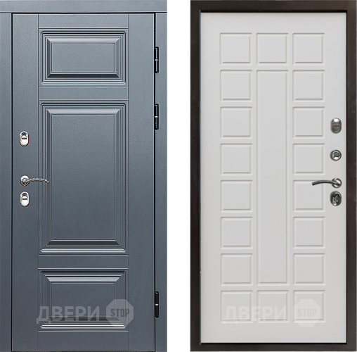 Входная металлическая Дверь Престиж TERMO с терморазрывом Премиум Грэй Престиж Бежевый мат в Реутове