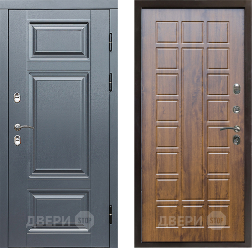 Входная металлическая Дверь Престиж TERMO с терморазрывом Премиум Грэй Престиж Дуб в Реутове