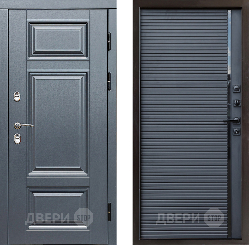 Дверь Престиж TERMO с терморазрывом Премиум Грэй Porte Черный кварц в Реутове