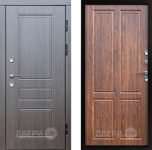 Входная металлическая Дверь Престиж TERMO с терморазрывом Классика Премиум Орех светлый в Реутове