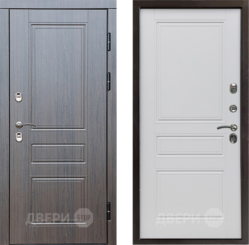 Входная металлическая Дверь Престиж TERMO с терморазрывом Классика Классика Белый матовый в Реутове