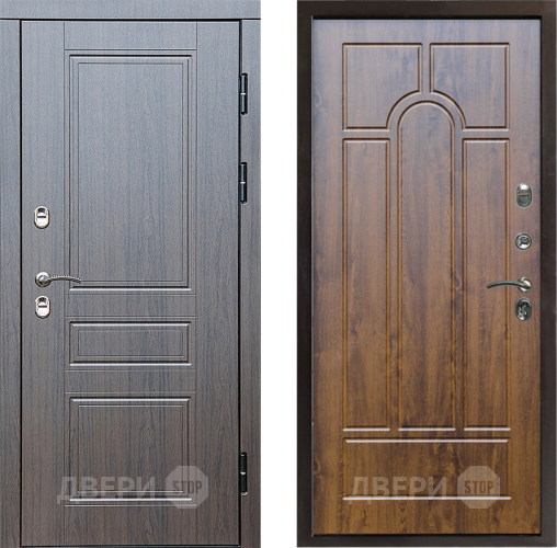 Входная металлическая Дверь Престиж TERMO с терморазрывом Классика Арка Дуб в Реутове