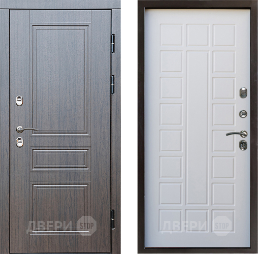 Входная металлическая Дверь Престиж TERMO с терморазрывом Классика Престиж Белое дерево в Реутове