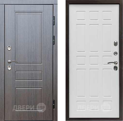 Входная металлическая Дверь Престиж TERMO с терморазрывом Классика Спарта Белое дерево в Реутове