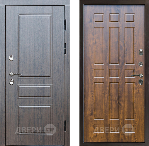 Входная металлическая Дверь Престиж TERMO с терморазрывом Классика Спарта Дуб в Реутове