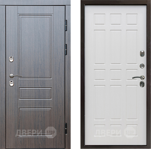 Входная металлическая Дверь Престиж TERMO с терморазрывом Классика Спарта Лиственница белая в Реутове