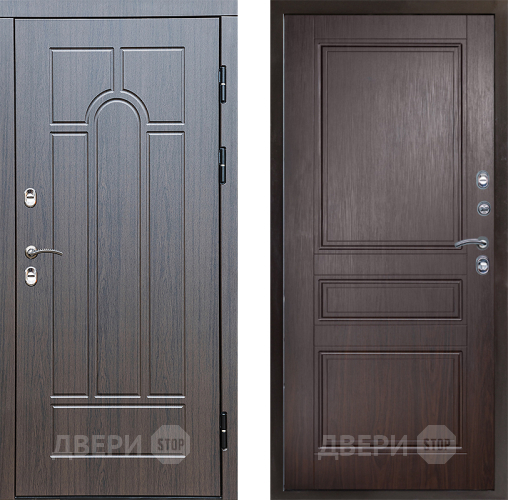 Входная металлическая Дверь Престиж TERMO с терморазрывом Арка Классика Венге в Реутове