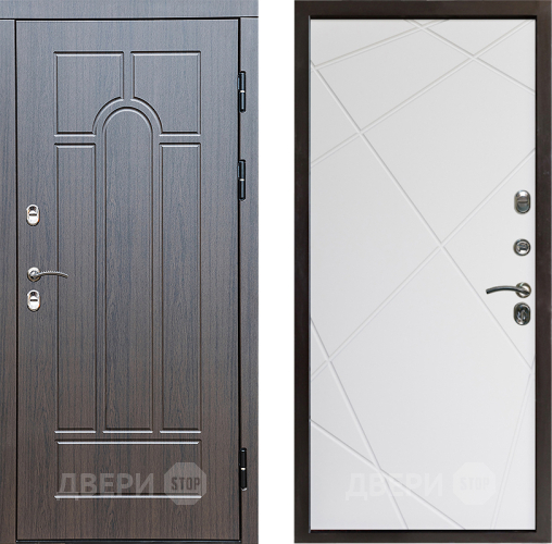 Входная металлическая Дверь Престиж TERMO с терморазрывом Арка Лучи Бетон светлый в Реутове