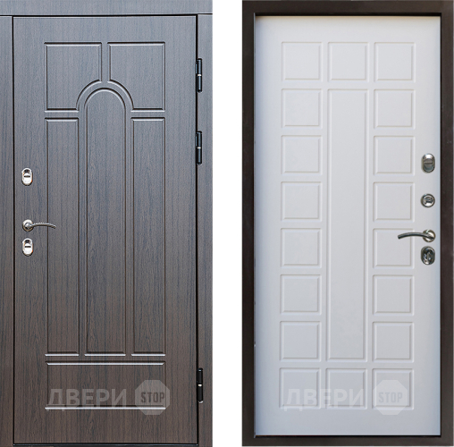 Входная металлическая Дверь Престиж TERMO с терморазрывом Арка Престиж Белое дерево в Реутове