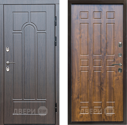 Входная металлическая Дверь Престиж TERMO с терморазрывом Арка Спарта Дуб в Реутове