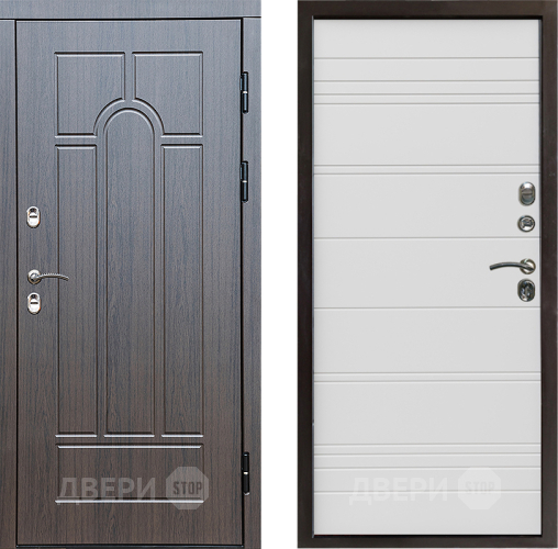 Дверь Престиж TERMO с терморазрывом Арка Line Белый в Реутове