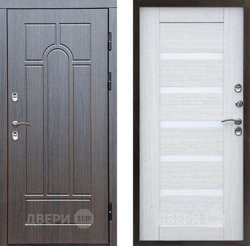 Входная металлическая Дверь Престиж TERMO с терморазрывом Арка Царга Лиственница белая в Реутове