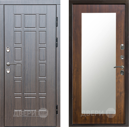 Входная металлическая Дверь Престиж TERMO с терморазрывом Престиж Зеркало пастораль Дуб в Реутове