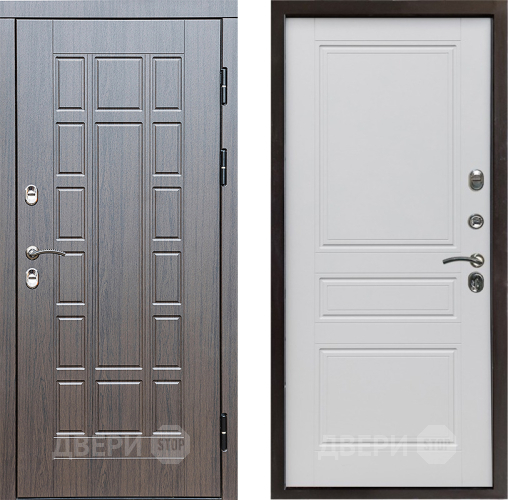 Входная металлическая Дверь Престиж TERMO с терморазрывом Престиж Классика Белый матовый в Реутове