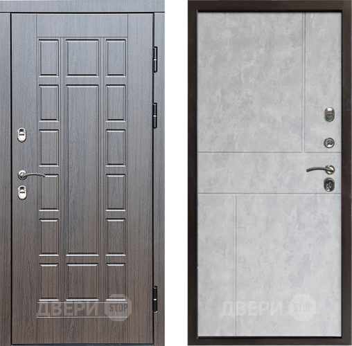Входная металлическая Дверь Престиж TERMO с терморазрывом Престиж Горизонт Бетон светлый в Реутове