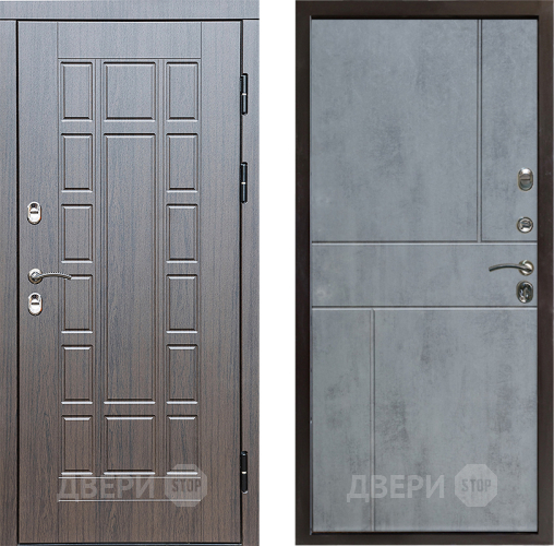 Входная металлическая Дверь Престиж TERMO с терморазрывом Престиж Горизонт Бетон темный в Реутове