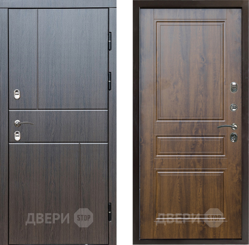 Входная металлическая Дверь Престиж TERMO с терморазрывом Горизонт Венге Классика Дуб в Реутове