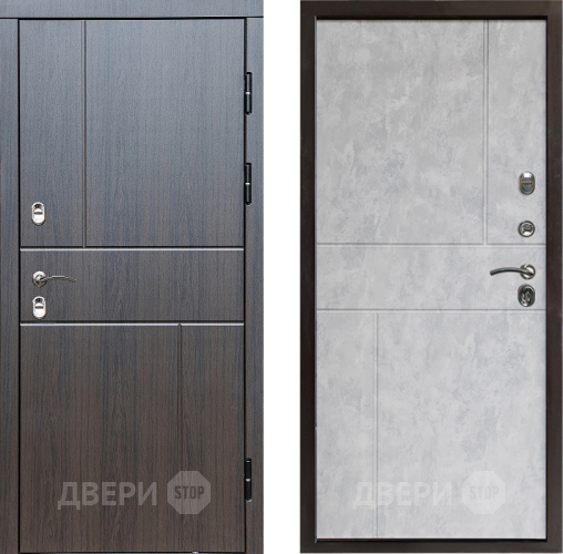 Входная металлическая Дверь Престиж TERMO с терморазрывом Горизонт Венге Горизонт Бетон светлый в Реутове