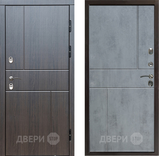 Входная металлическая Дверь Престиж TERMO с терморазрывом Горизонт Венге Горизонт Бетон темный в Реутове