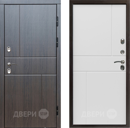 Входная металлическая Дверь Престиж TERMO с терморазрывом Горизонт Венге Горизонт Бетон белый в Реутове