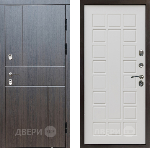 Входная металлическая Дверь Престиж TERMO с терморазрывом Горизонт Венге Престиж Бежевый мат в Реутове